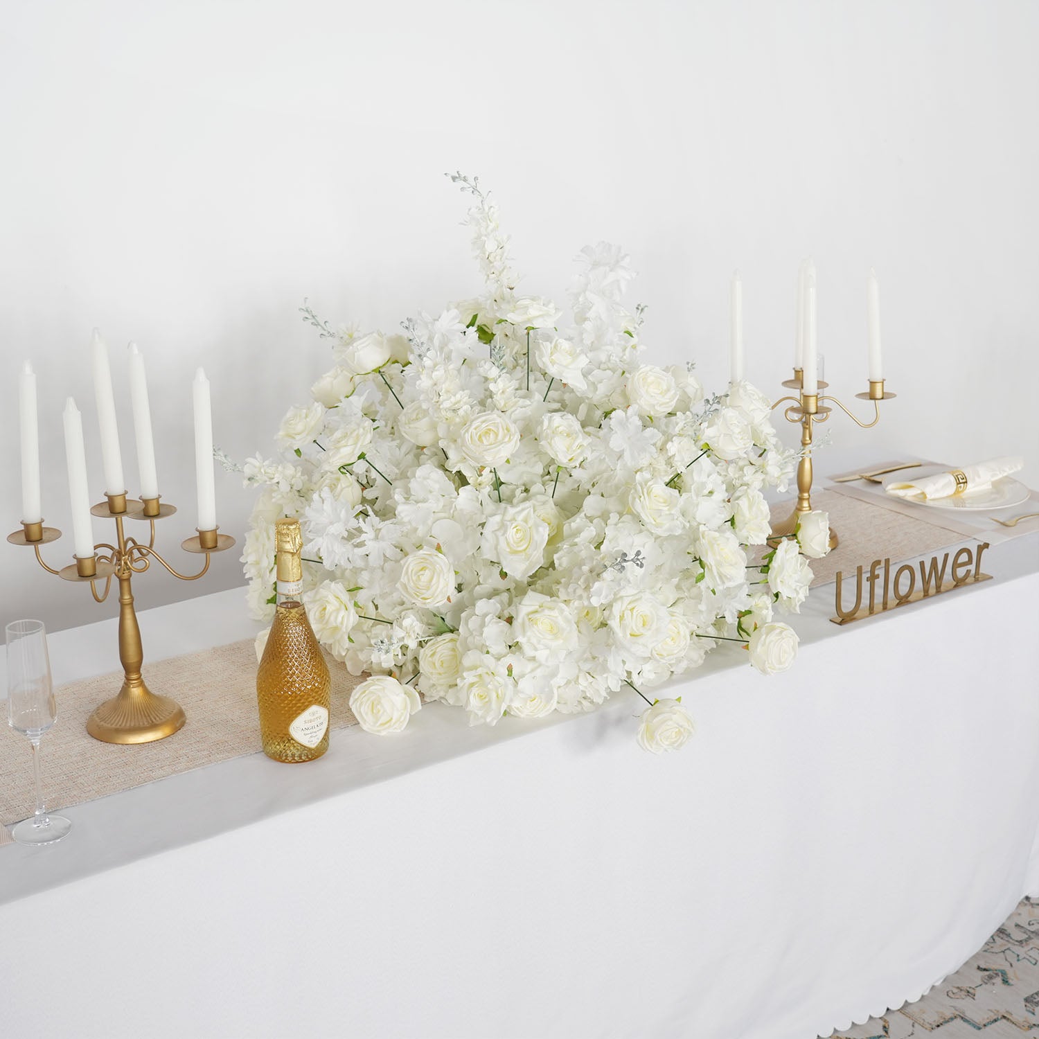 Uflower 80cm Wedding Table Centerpieces Flower Ball
